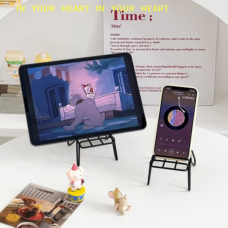 Small Chair Design Iron Mobile - Phone Accessories Rack 评论和价格
