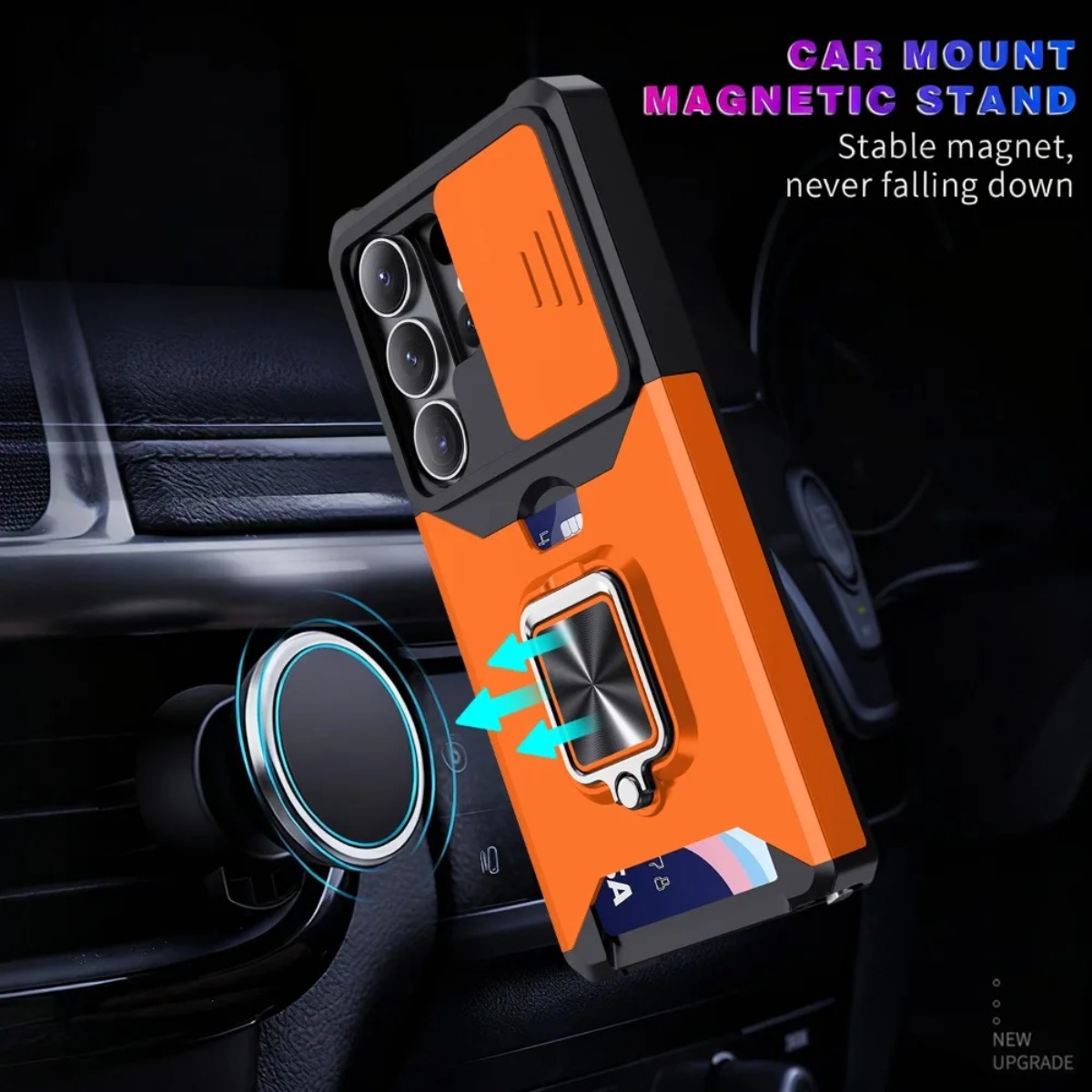 Card Slot Ring Holder Phone Ca - Phone Accessories Ring 评论和价格