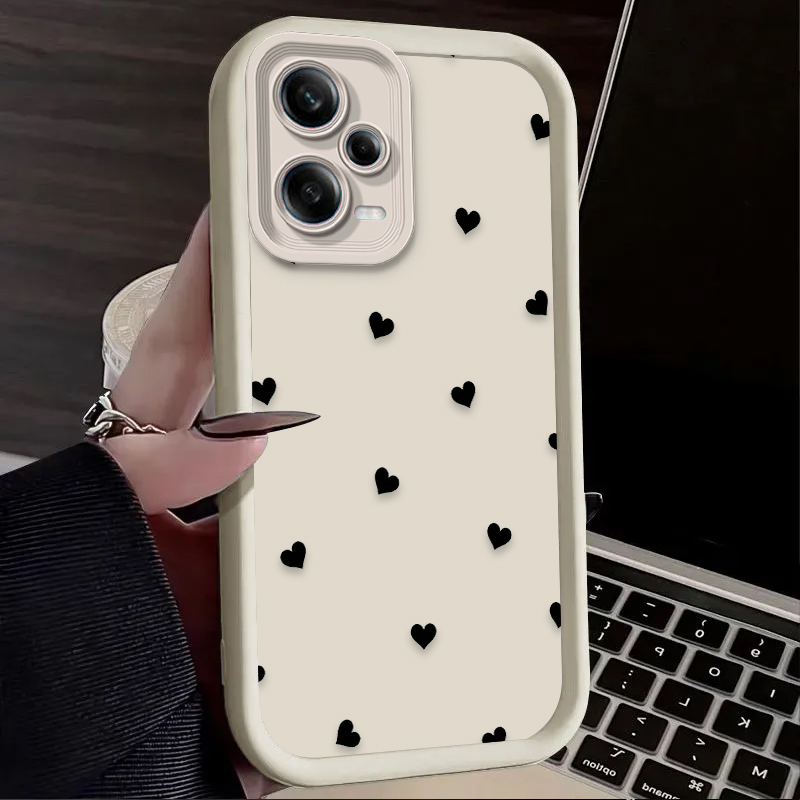 Black Love Heart Bowknot Phone - X Phone Accessories 评论和价格