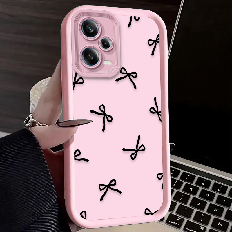 Black Love Heart Bowknot Phone - X Phone Accessories 评论和价格