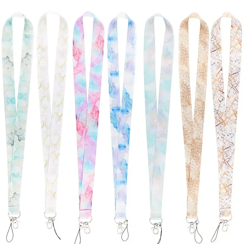 Marble Printing Neck Strap Key - Neck Hanging Phone Holder 评论和价格