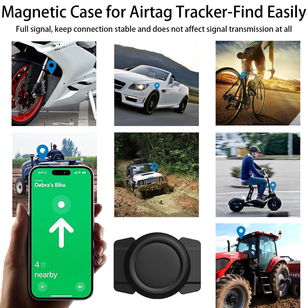 1/2 PCS For AirTag Magnetic Si - Airtag Holder Case 评论和价格
