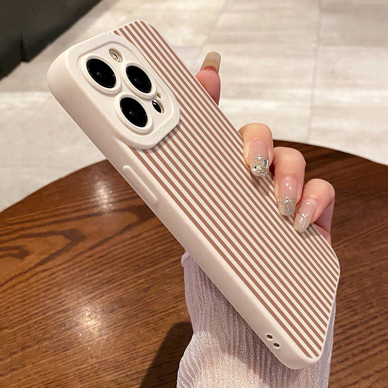 Pink Striped Painted Anti-Drop - X Phone Accessories 评论和价格