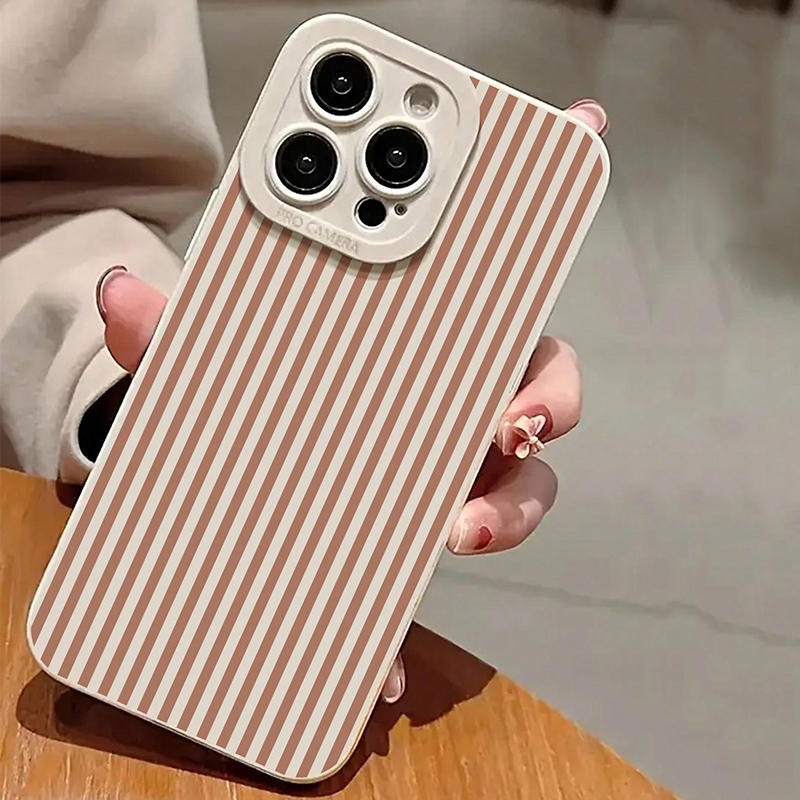 Pink Striped Painted Anti-Drop - X Phone Accessories 评论和价格
