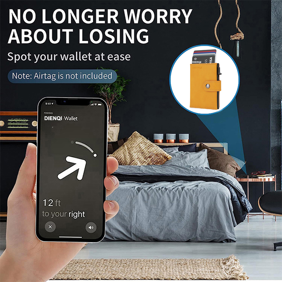 Airtag Wallet Rfid Credit Card - Airtag Holder Case 评论和价格