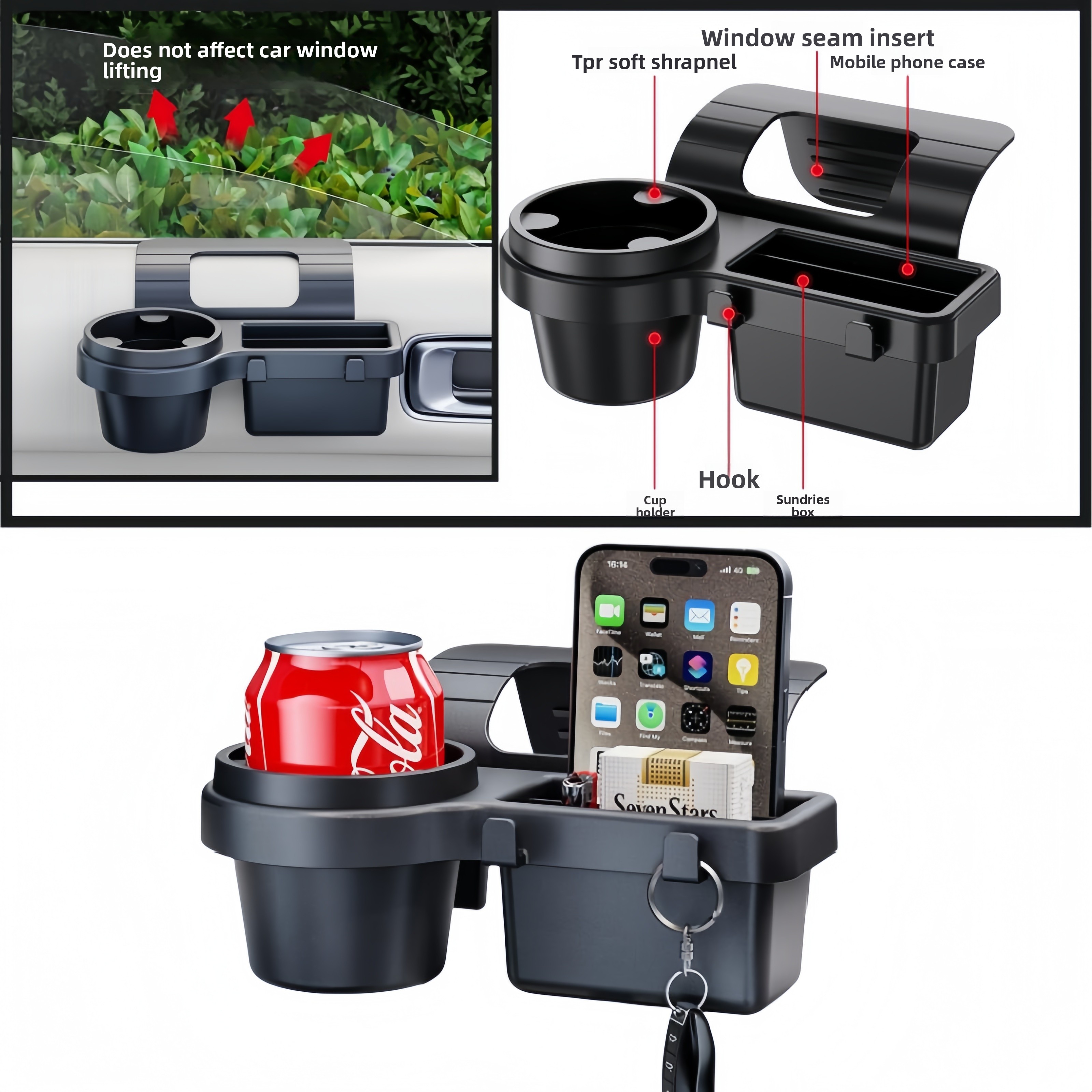 Car Cup Holder Phone Mount Org - Phone Accessories Rack 评论和价格
