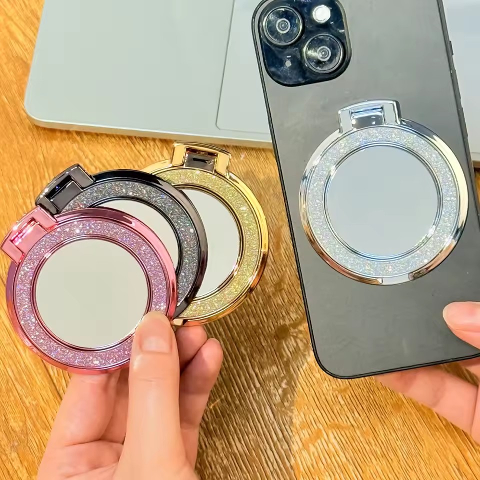Glitter Mobile Phone Holder Ri - Phone Accessories And Gadget 评论和价格